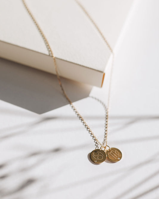 SMALL ZODIAC COIN necklace