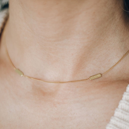 BARS ON CHAIN necklace
