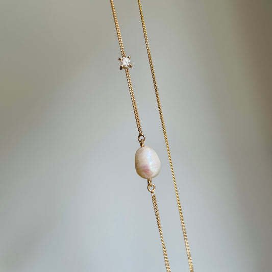 PEARL & GEM necklace