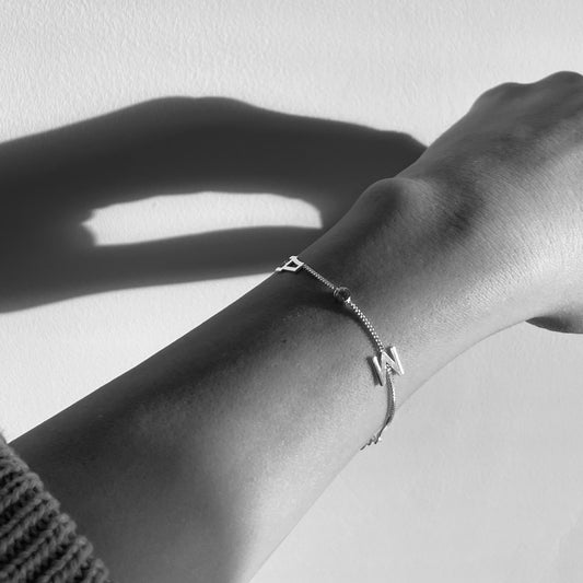 LETTER & GEM bracelet