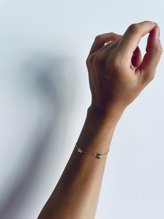 LETTERS ON CHAIN bracelet