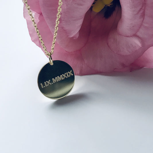 ROMAN DIGITS necklace - BYVELA jewellery