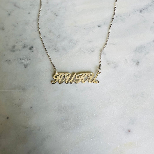 Колие с ръкописно име НИКИ / SAMPLE SALE