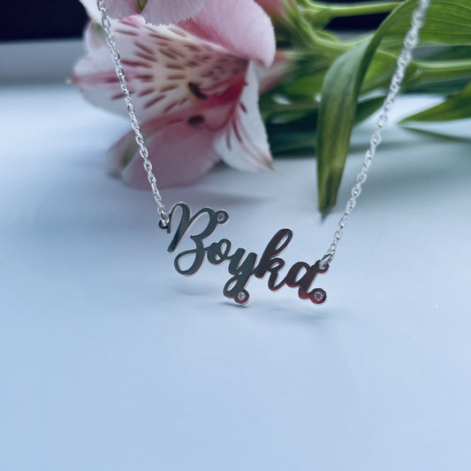 CALLIGRAPHY NAME necklace - BYVELA jewellery