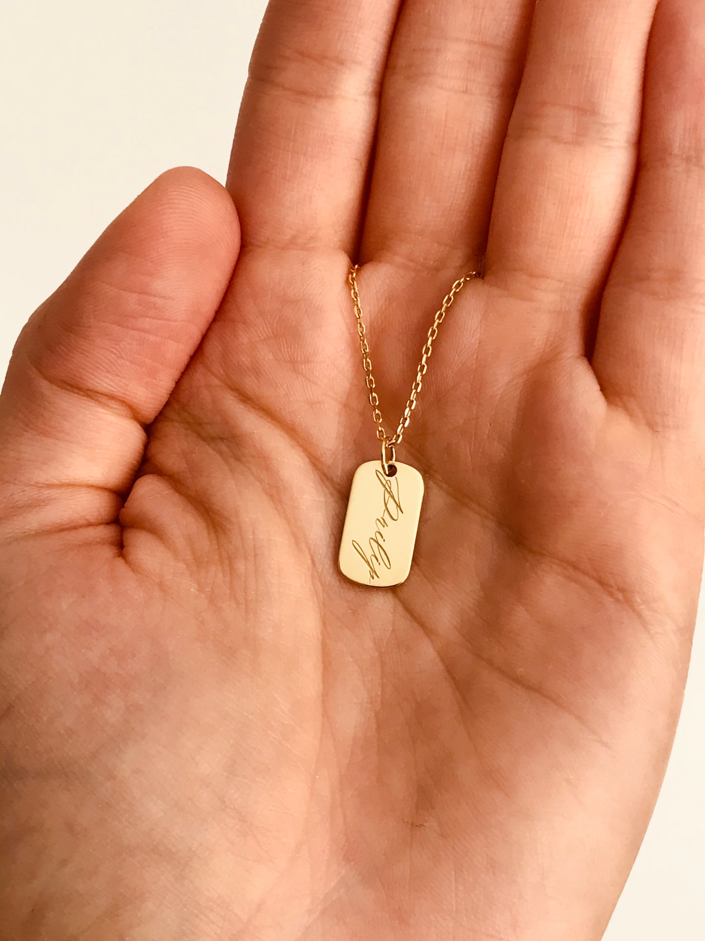 BABY TAG necklace - BYVELA jewellery