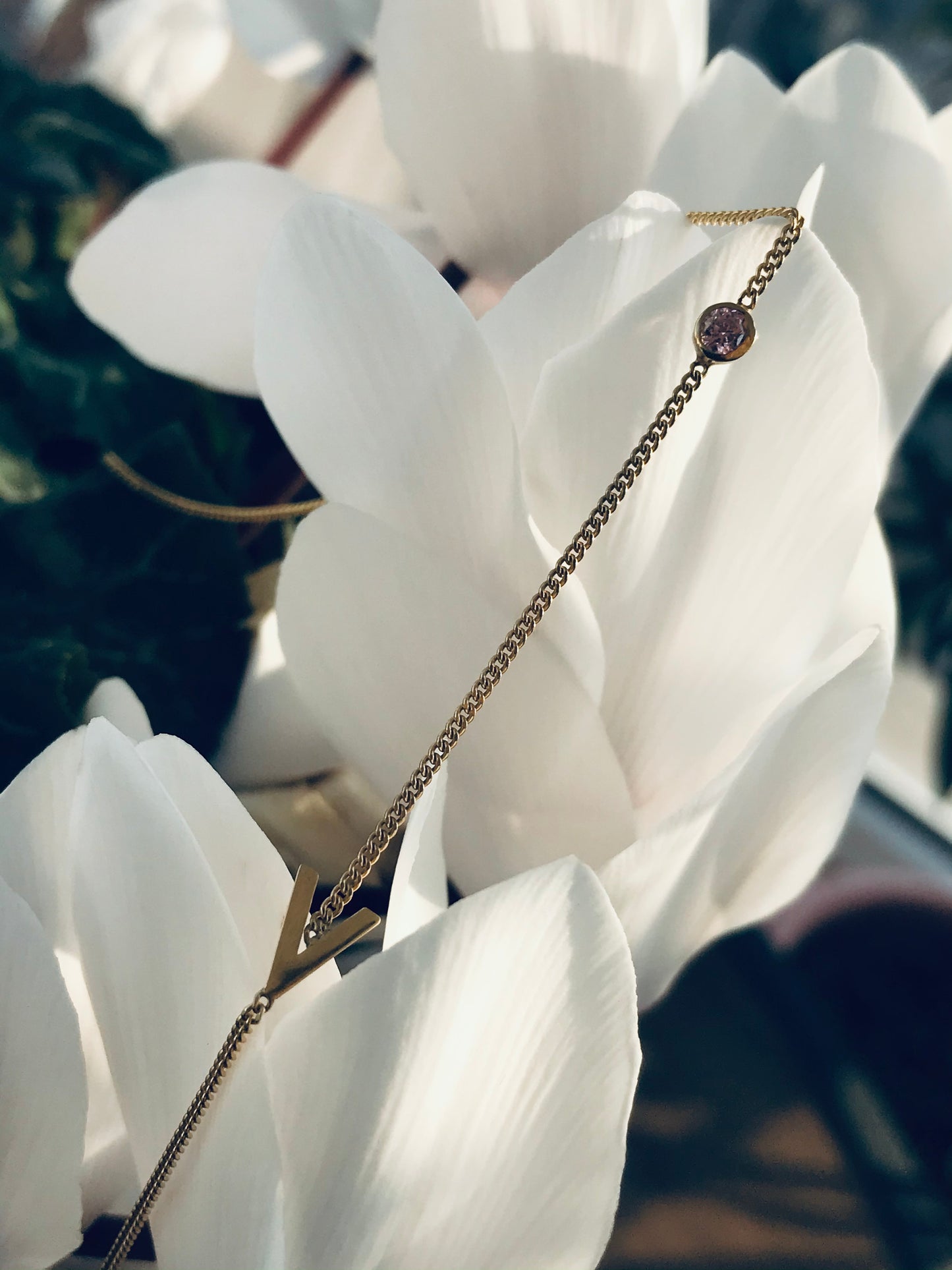 GEMS & LETTER necklace - BYVELA jewellery
