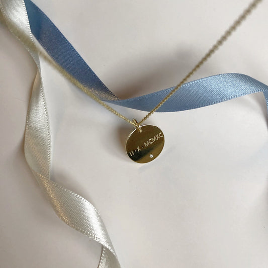 ROMAN DIGITS necklace - BYVELA jewellery