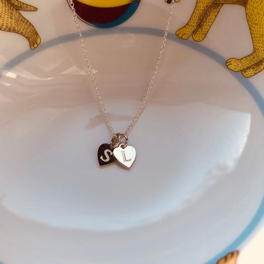 STACKED HEARTS necklace - BYVELA jewellery