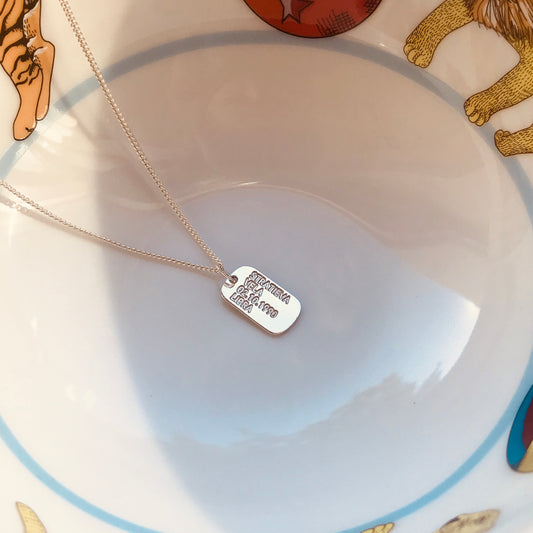 MINI SOLDIER TAG necklace - BYVELA jewellery